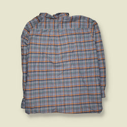 1990s | Ralph Lauren Checked Shirt | Blue, Orange & White - 13XL