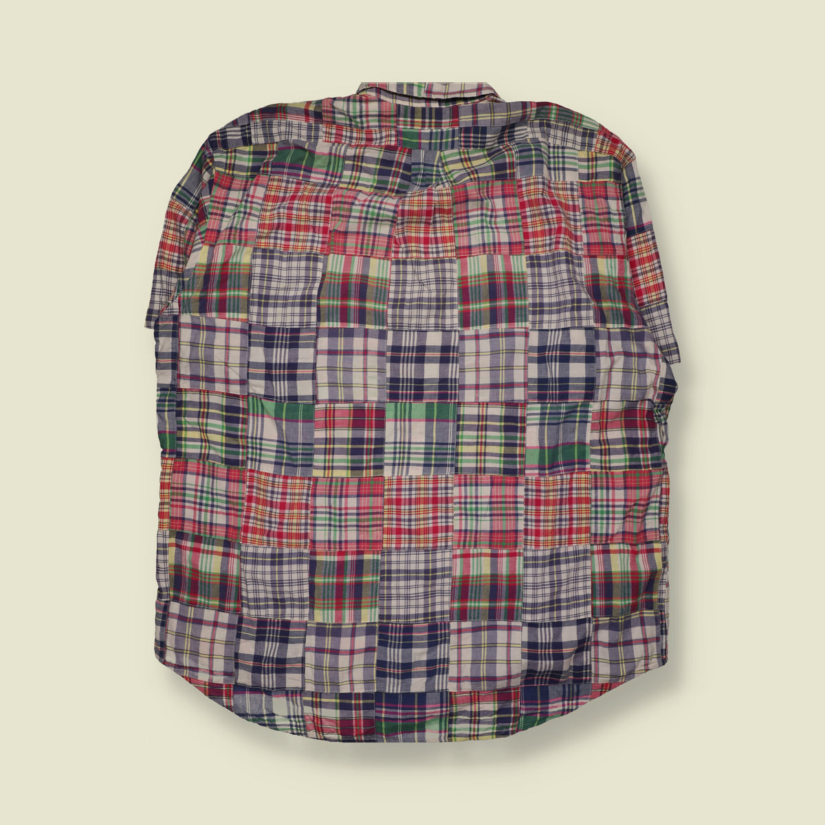 1990s | Ralph Lauren Patchwork Madras Check Shirt | Multicolour - 5XL
