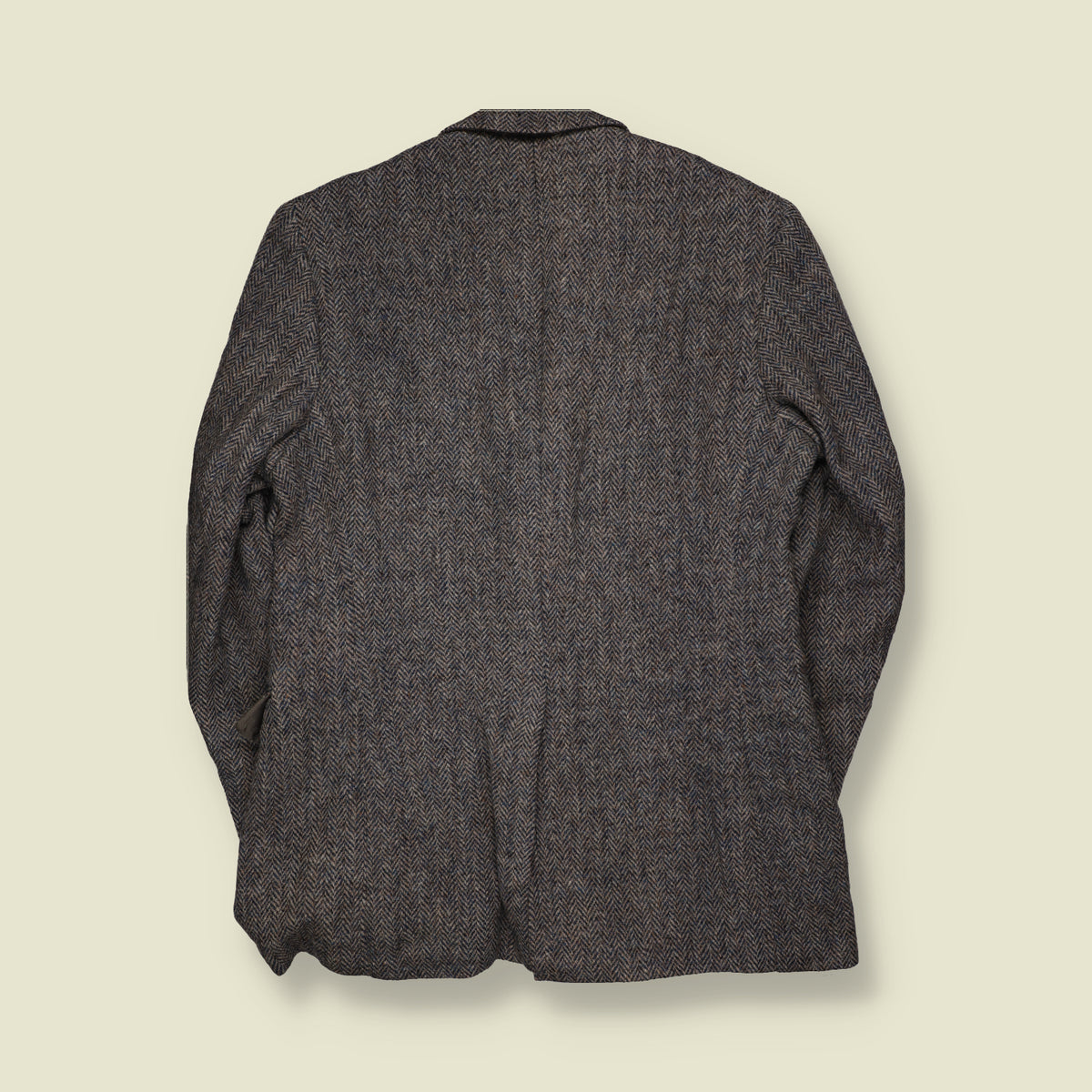 1970s | Harris Tweed Herringbone Wool Blazer | Grey - M