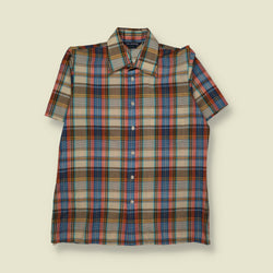 1970s | Van Heusen Short Sleeve Check Shirt | Multicolour - M