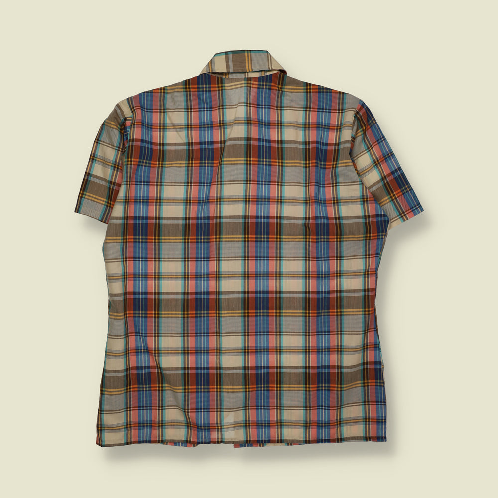 1970s | Van Heusen Short Sleeve Check Shirt | Multicolour - M