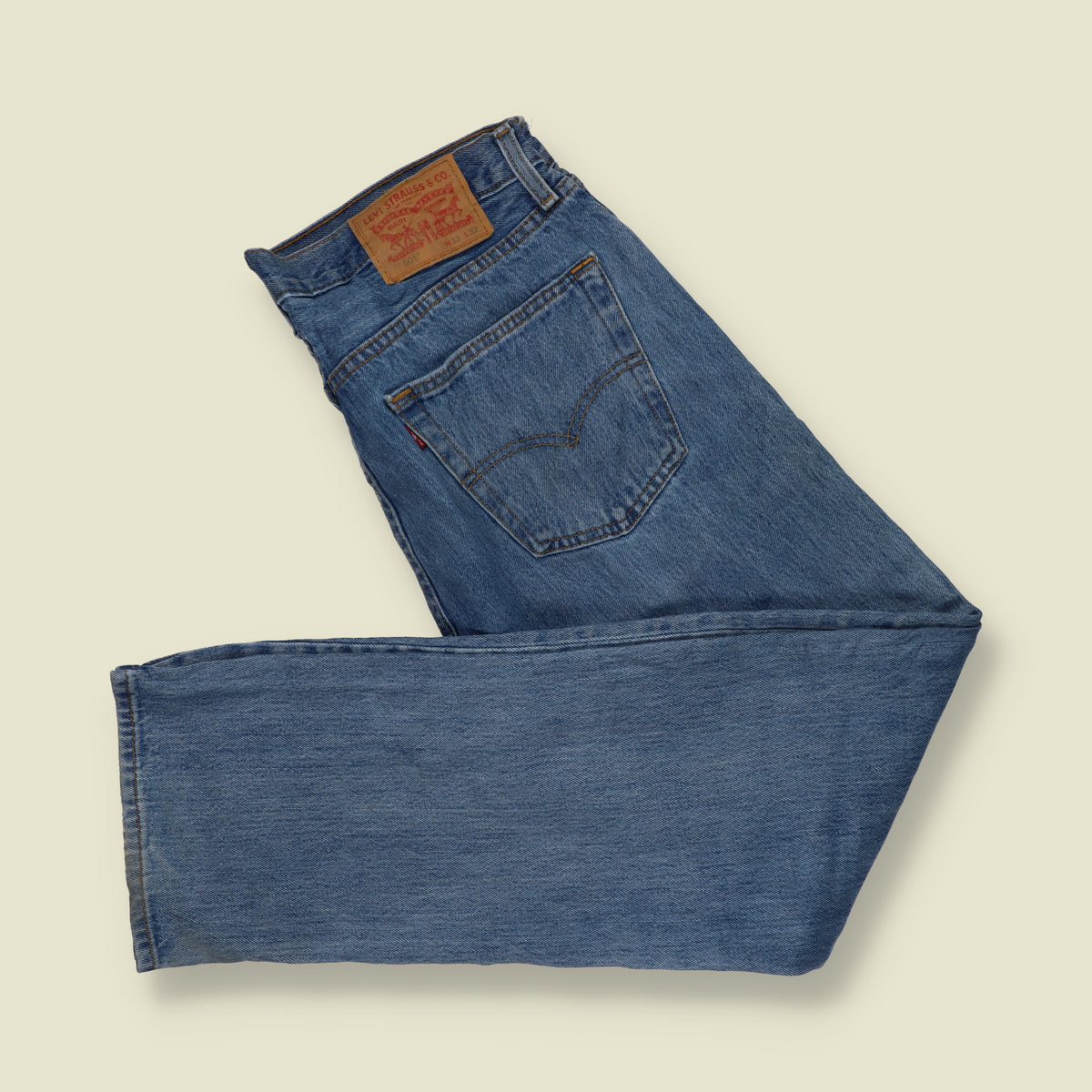 2000s | Levi's 501 Denim Jeans | Mid Blue - W36