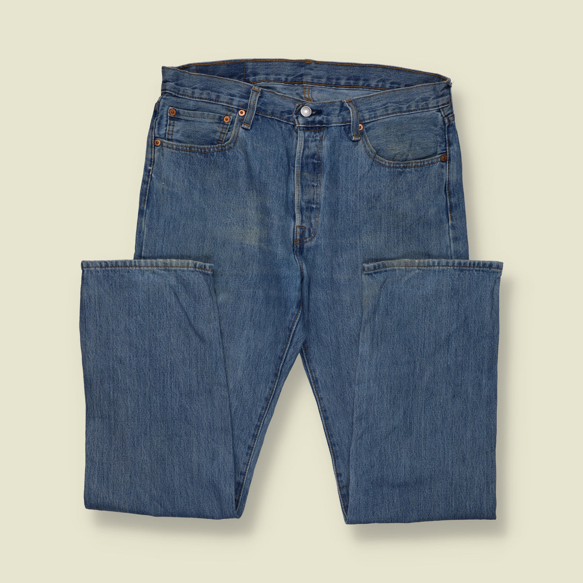 2000s | Levi's 501 Denim Jeans | Mid Blue - W36
