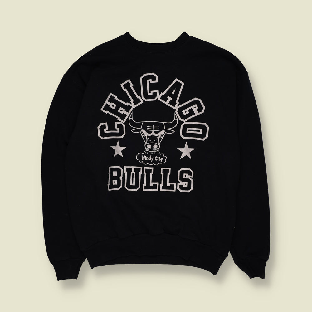 2000s | Hanes | Chicago Bulls Graphic Sweatshirt | Black - S