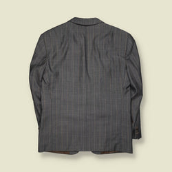 1980s | Paul Smith | Grey Chalk Stripe Two-Button Blazer - M