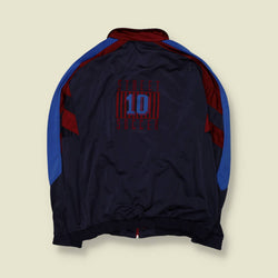 1990s | Puma | Burgundy, Navy & Blue Street Soccer Track Jacket - 4XL
