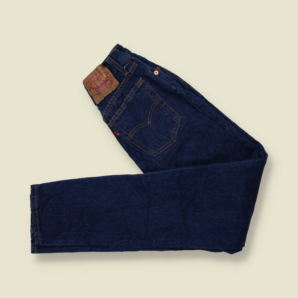 1980s | Levi's | Dark Indigo 501 Straight Leg Jeans - Made in USA - w24