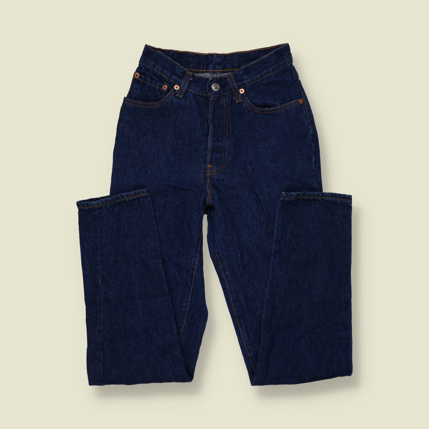 1980s | Levi's | Dark Indigo 501 Straight Leg Jeans - Made in USA - w24