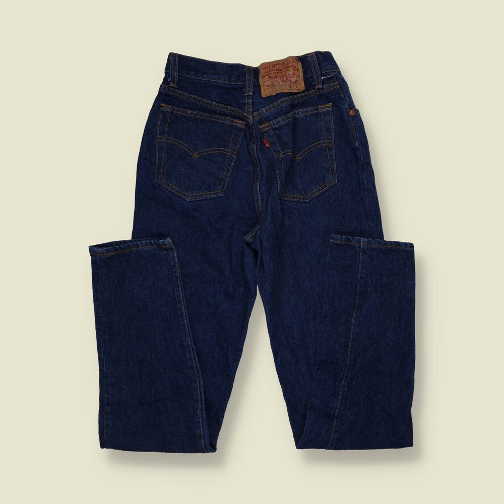 1980s | Levi's | Dark Indigo 501 Straight Leg Jeans - Made in USA - w24