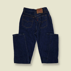 1980s | Levi's | Dark Indigo 501 Straight Leg Jeans - Made in USA - w24