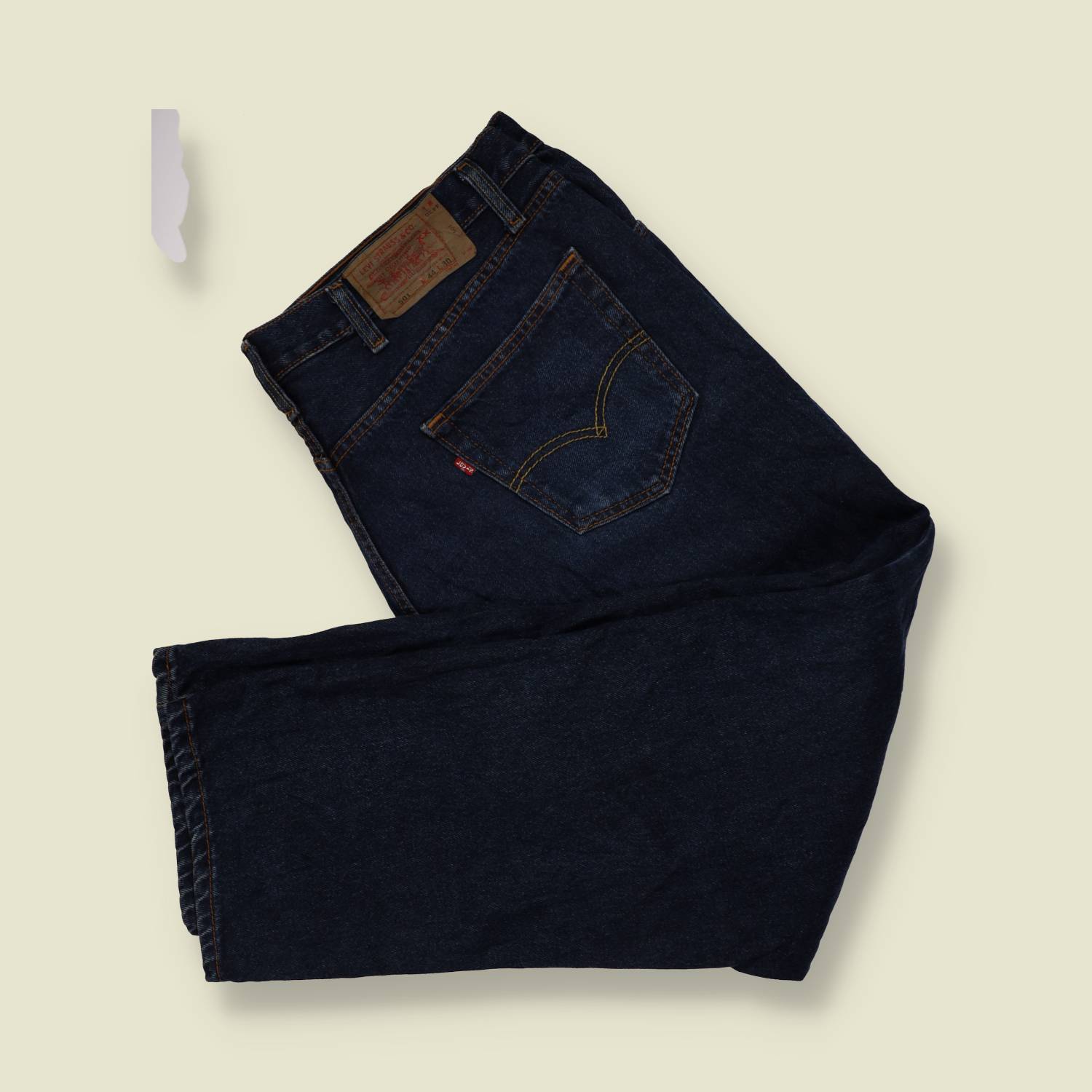 1990s-2000s | Levi's | Dark Indigo 501 Straight Leg Jeans - Made in USA - w42