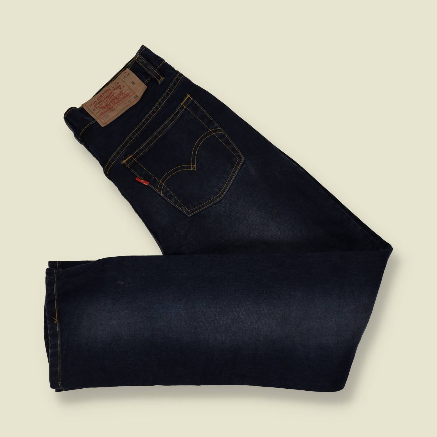 1980s-90s | Levi's | Dark Indigo 501 Straight Leg Jeans - Made in USA - w30