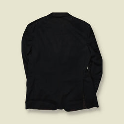 1990s | Daniel Bruno | Black Three-Button Blazer - Made in Italy - S