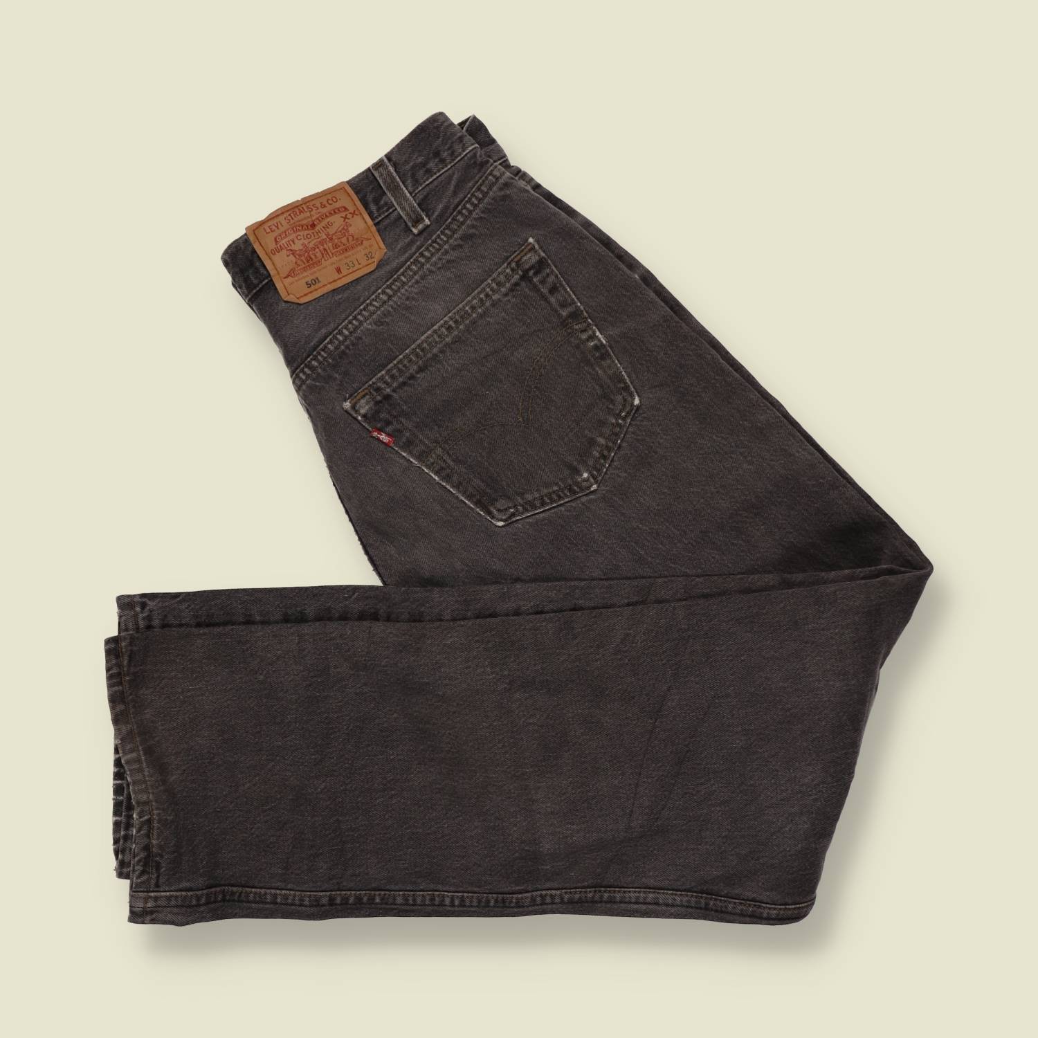 1980s-90s | Levi's | Black 501 Straight Leg Jeans - Made in USA - w32