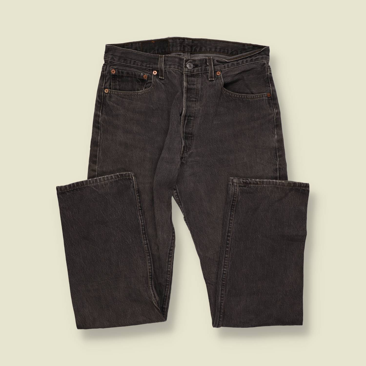 1980s-90s | Levi's | Black 501 Straight Leg Jeans - Made in USA - w32