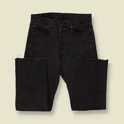 1980s-90s | Levi's | Black 501 Straight Leg Jeans - Made in USA - w32