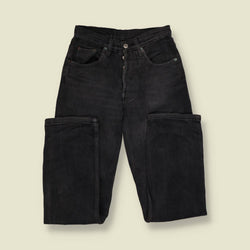 1980s-90s | Levi's | Black 501 Straight Leg Jeans - Made in USA - w26