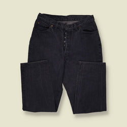 1980s-90s | Levi's | Black 501 Straight Leg Jeans - Made in USA - w30