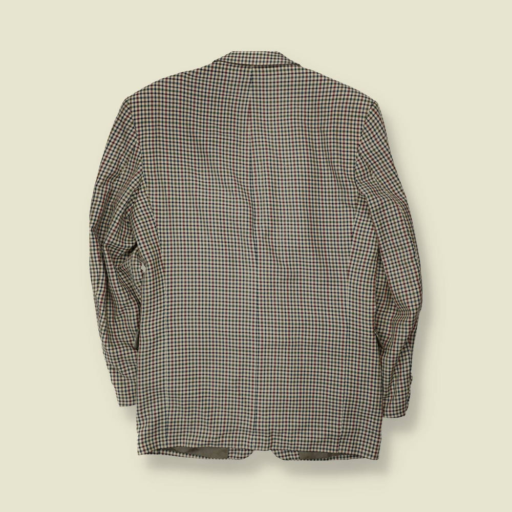 1990s | Tasmania | Multi-Check Two-Button Blazer - Made in Italy - XXS