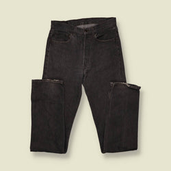 1980s-90s | Levi's | Charcoal Black 501 Straight Leg Jeans - Made in USA - w32