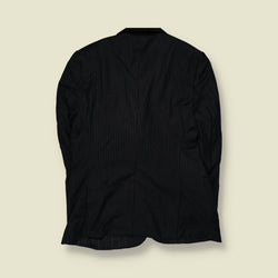 1990s | Giorgio Armani | Black Pinstripe Single Breasted Blazer - Made in Italy - S