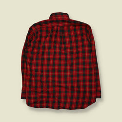 1990s | Burberrys of London | Red Tartan Check Button Down Shirt - 3XL