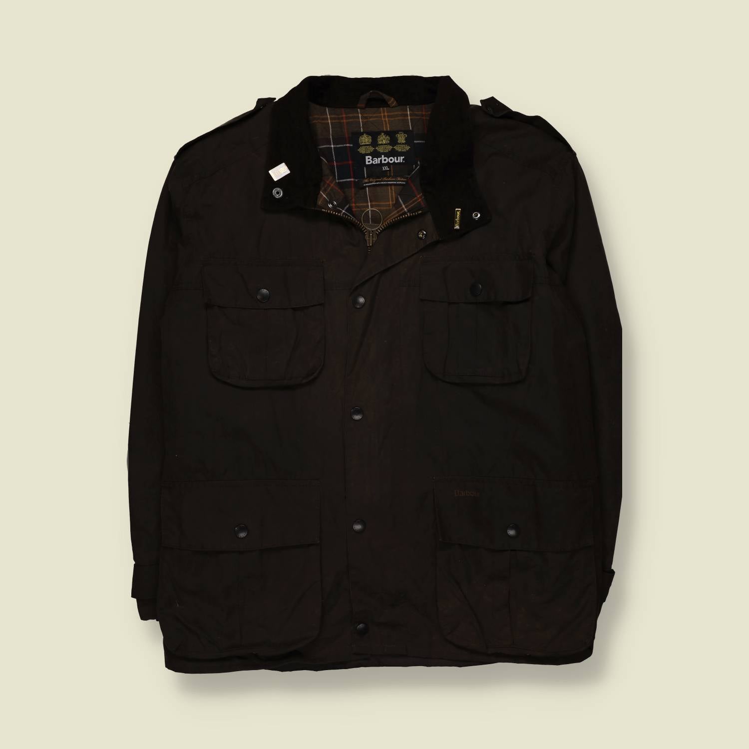 2000s | Barbour | Dark Brown Wax Jacket - Made in England - 5XL