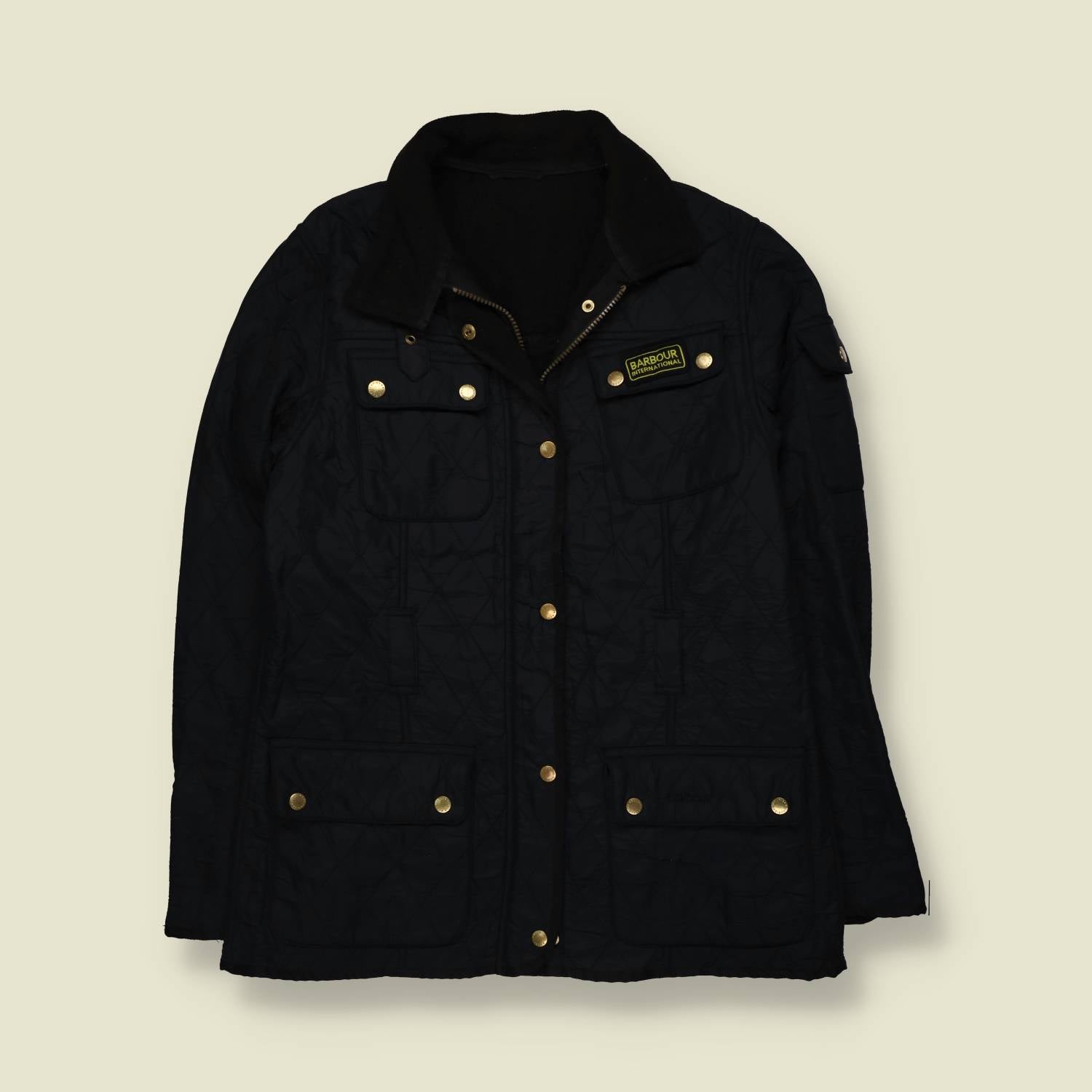 2000s | Barbour International | Black Quilted Jacket - 14