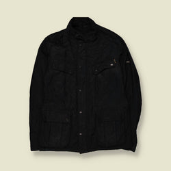 2000s | Barbour International | Black Quilted Jacket - S
