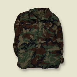 1980s | Woodland Camo M65 Field Jacket - XXL