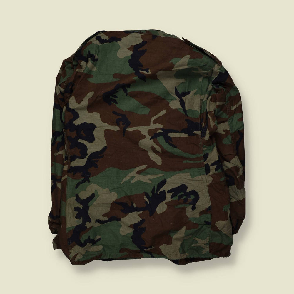 1980s | Woodland Camo M65 Field Jacket - XXL