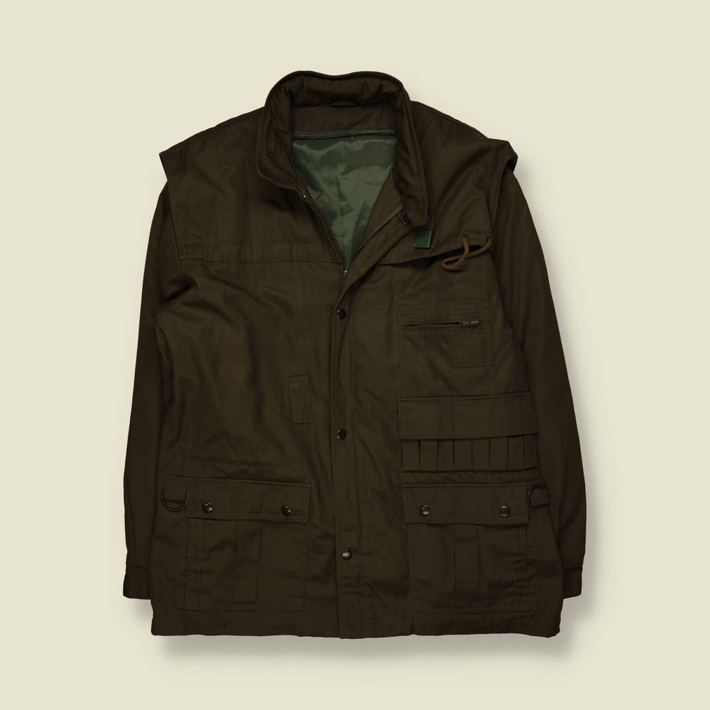 1980s - 1990s | Olive Shooting & Field Jacket - L