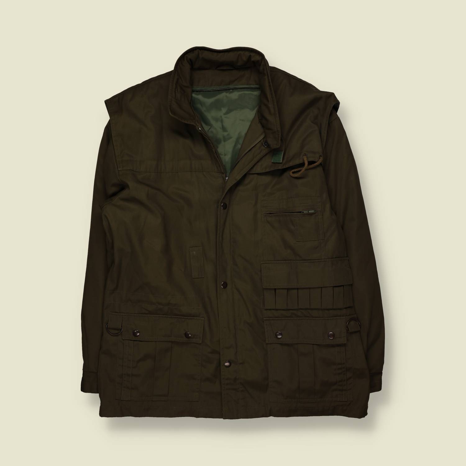 1980s - 1990s | Olive Shooting & Field Jacket - L