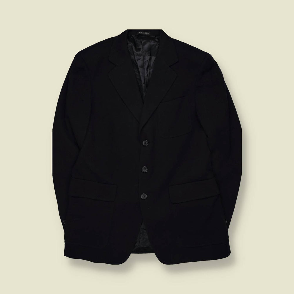 1990s | Pull | Navy Three-Button Blazer - Made in Italy  - M