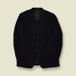 1990s | Pull | Navy Three-Button Blazer - Made in Italy  - M