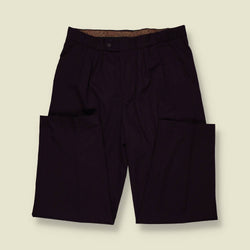 1990s | Navy Pleated Trousers - w34