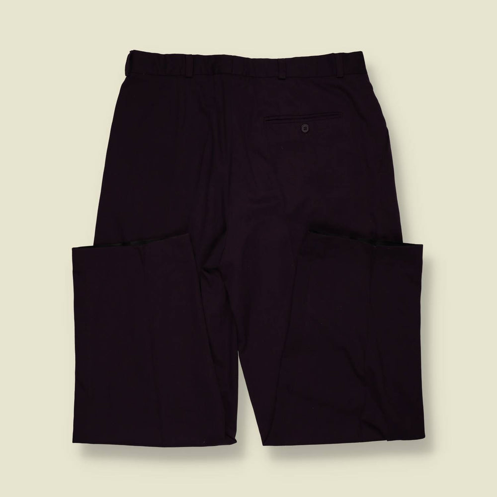 1990s | Navy Pleated Trousers - w34