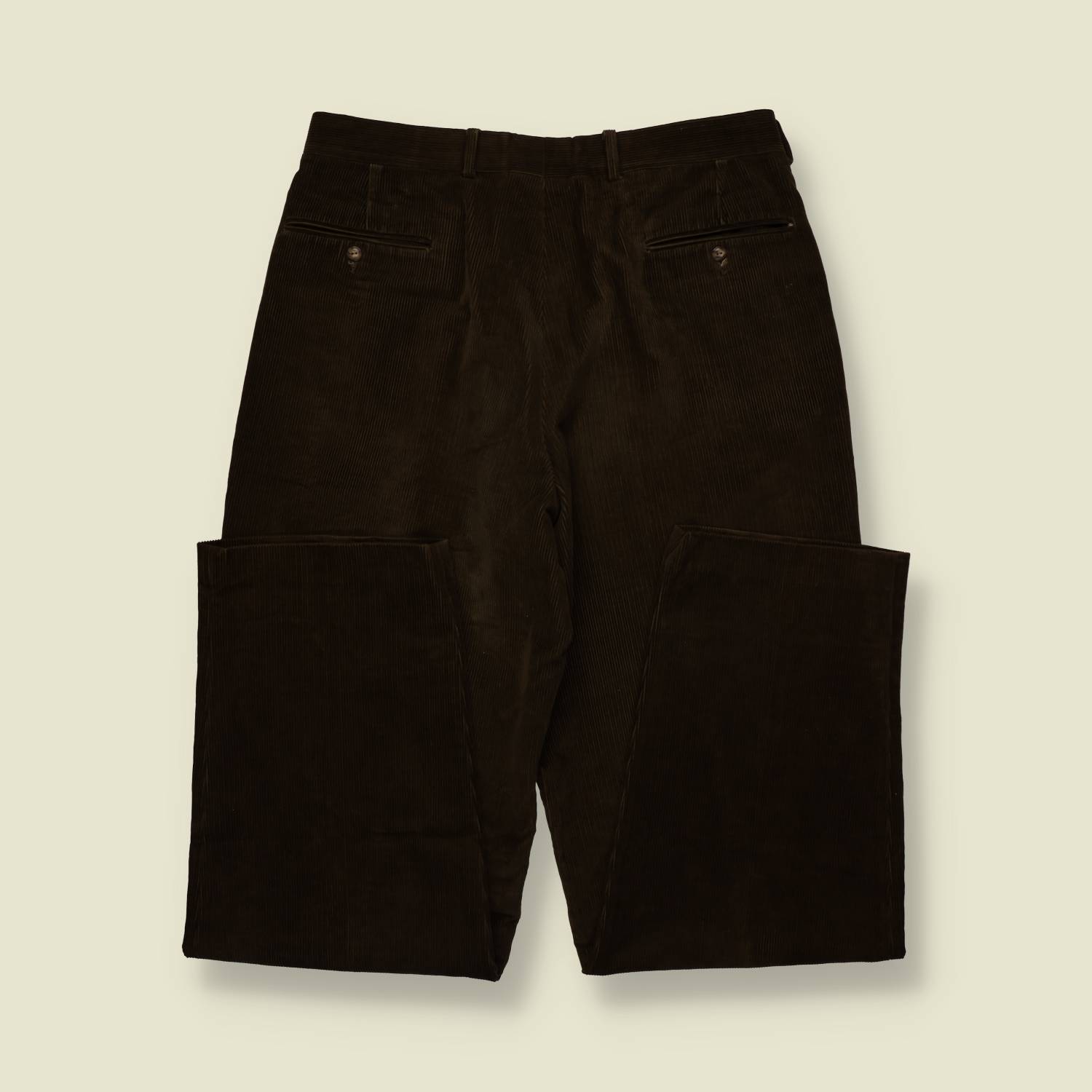 1980s | Vinz Ardigo | Corduroy Trousers | Brown - w34