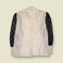 1970s | Kleiderhaus Central Zürich | Cocktail Shirt | White/Black - M