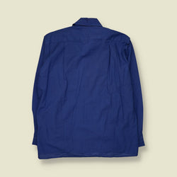 1970s | Embroidered Shacket | Blue - XXL