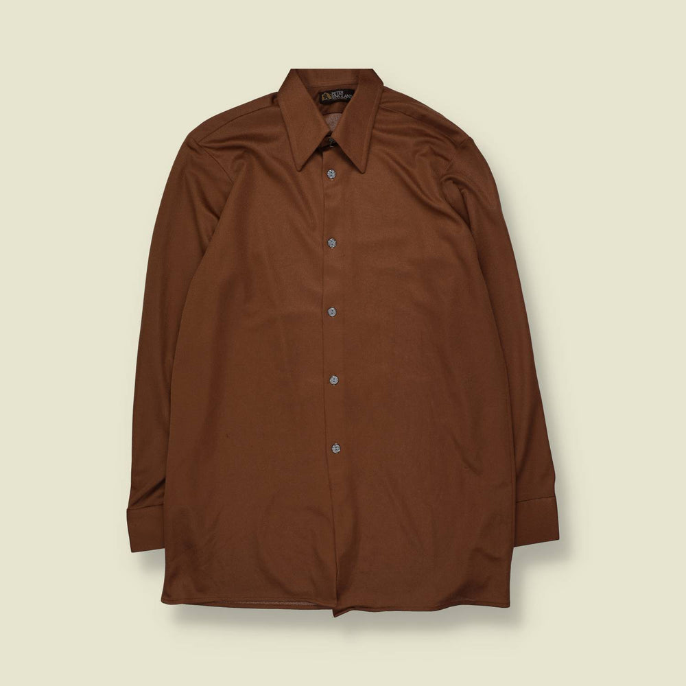 1970s | Peter England | Shirt | Brown - L