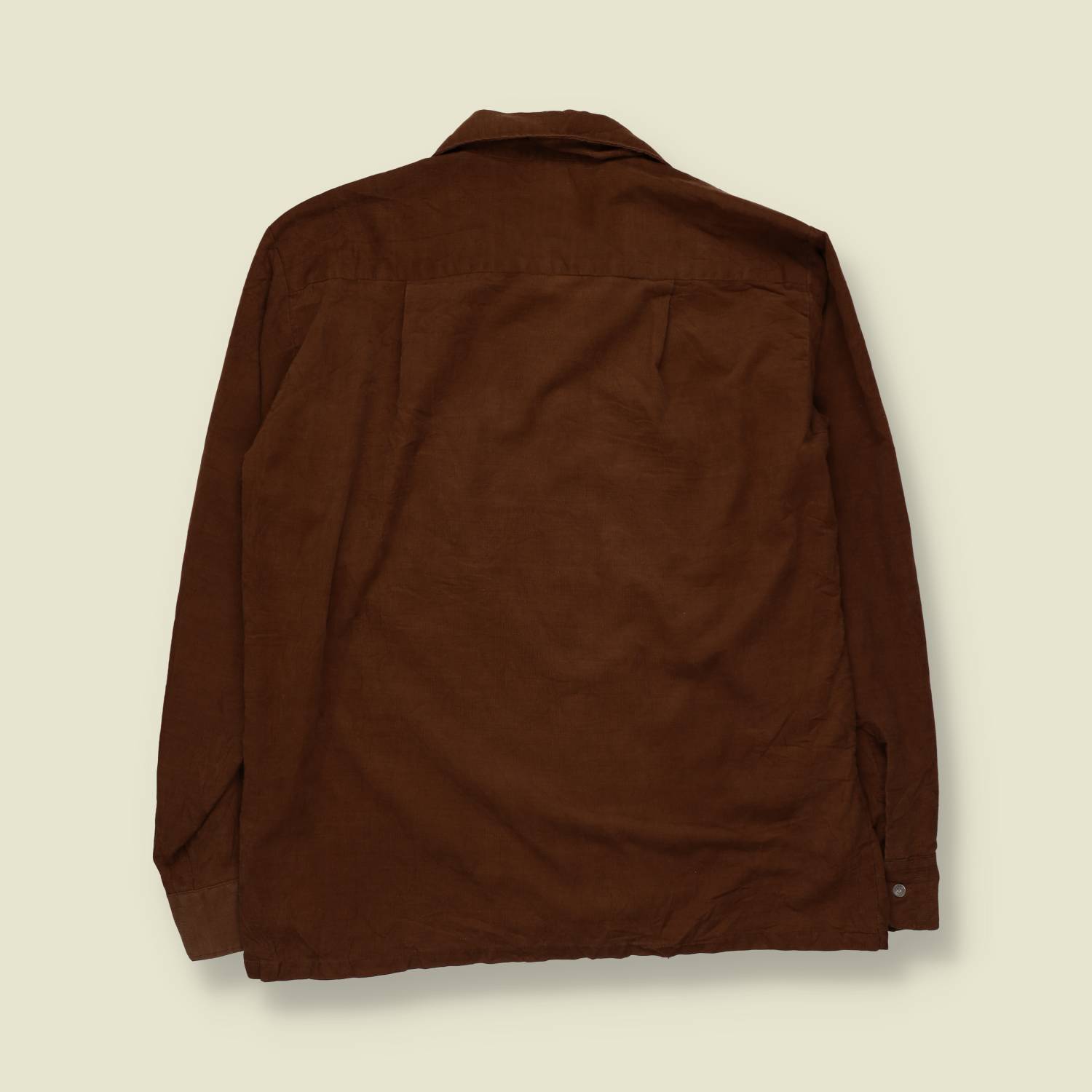 1970s | Sears | Loop Collar Shirt | Brown - M