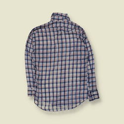 1970s | Levi's | Check Shirt | Blue/Grey Plaid - S