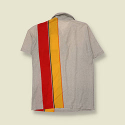 1970s | Olympic | Polo Shirt | Grey/Red/Yellow - XS