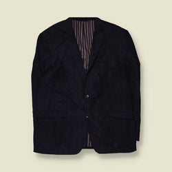 1980s | STNs | Corduroy Blazer | Navy - XL