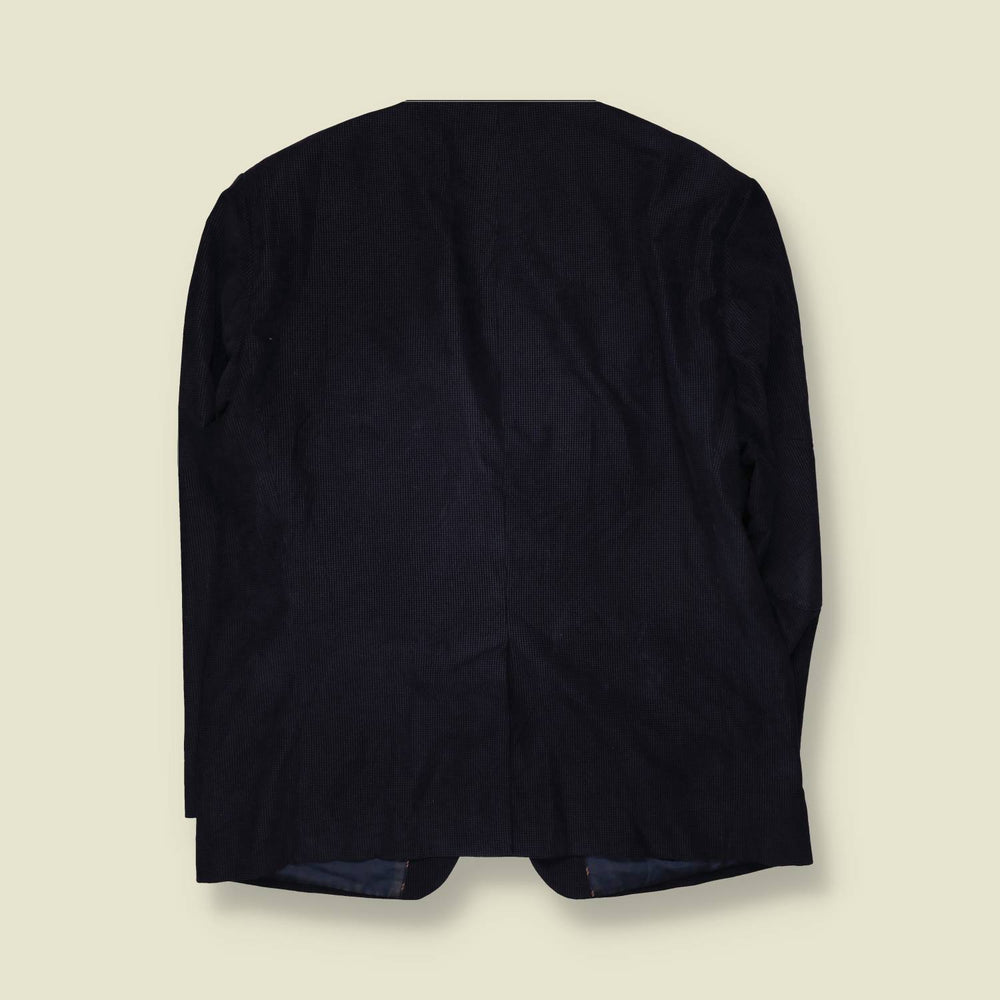 1980s | STNs | Corduroy Blazer | Navy - XL