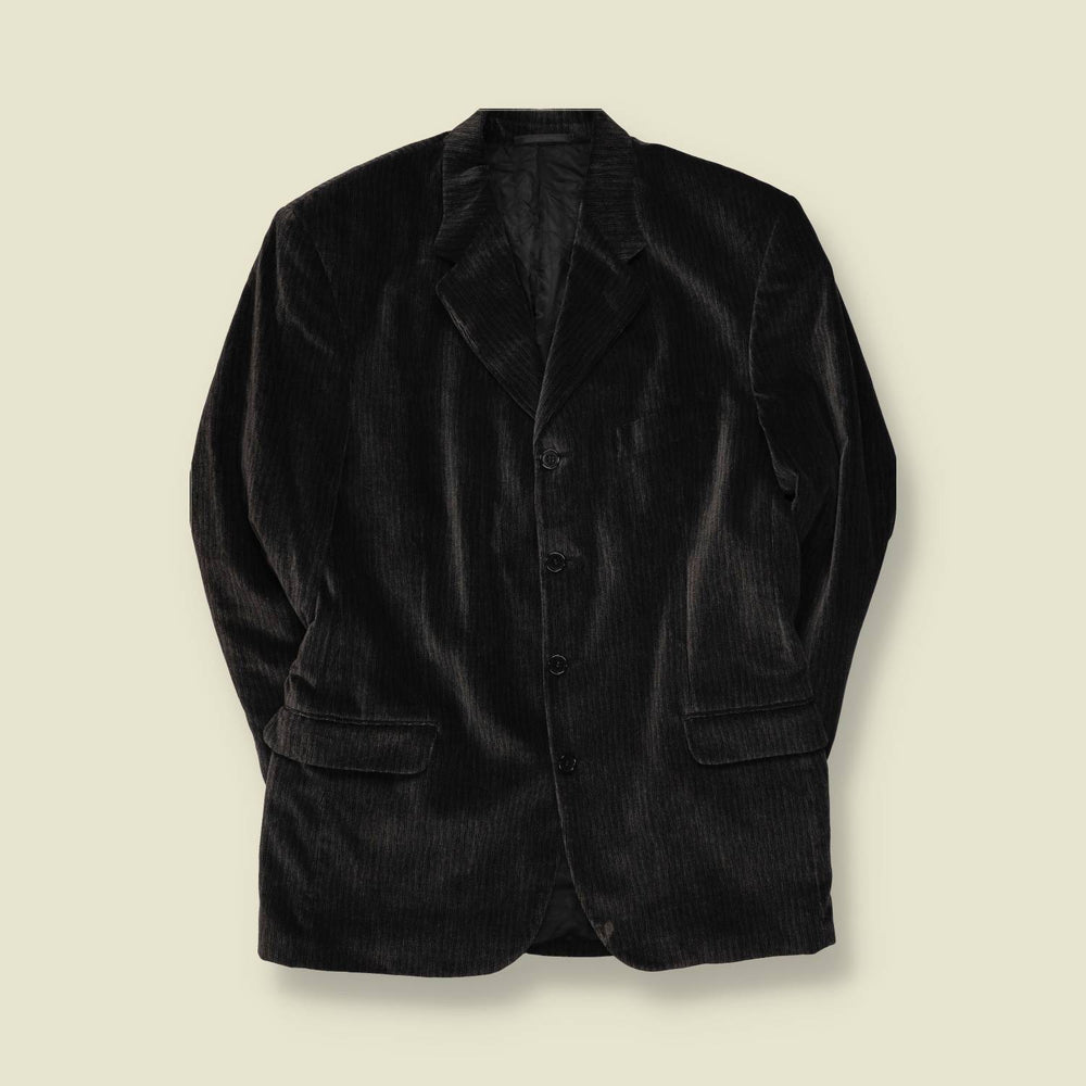 1990s | Jaeger | Corduroy Blazer | Black - M