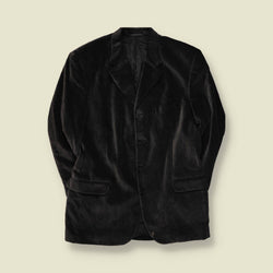 1990s | Jaeger | Corduroy Blazer | Black - M