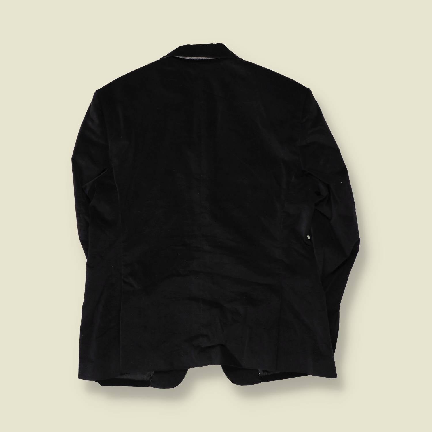 1990s | Amalfi | Velvet Blazer | Black - L