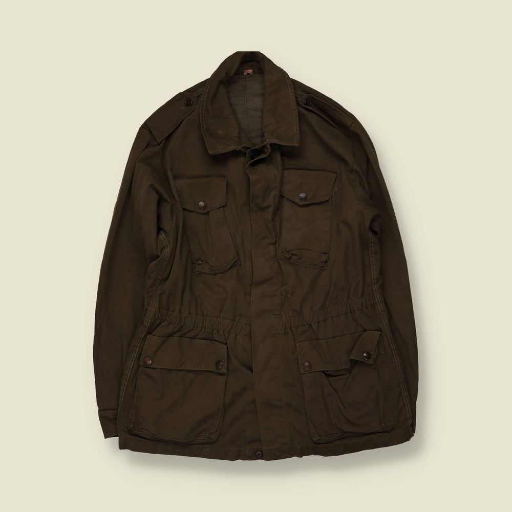 1980s | Italian Field Jacket | Olive - XS
